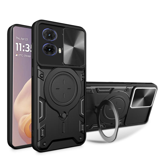 Funda para Motorola Moto G85, Techsuit, CamGuard Pro, Negra