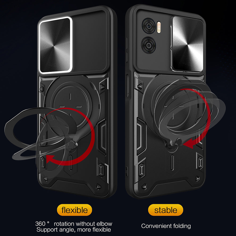 Case for Motorola Moto G85, Techsuit, CamGuard Pro, Black