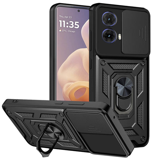 Funda para Motorola Moto G85, Techsuit, CamShield, Negra