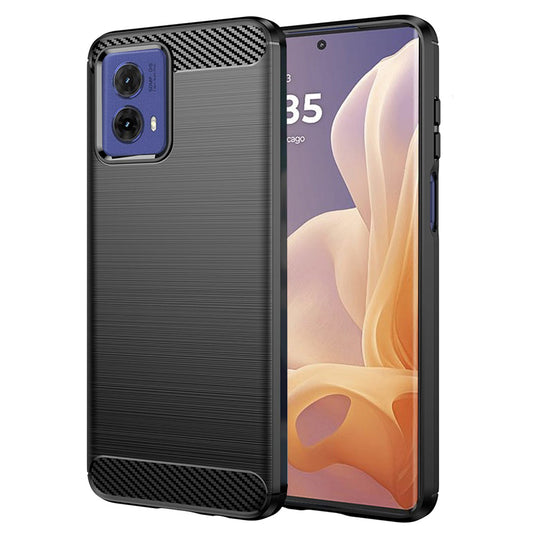 Funda para Motorola Moto G85, Techsuit, Carbono, Negra
