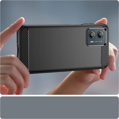 Funda para Motorola Moto G85, Techsuit, Carbono, Negra