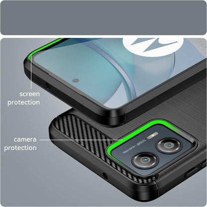 Funda para Motorola Moto G85, Techsuit, Carbono, Negra