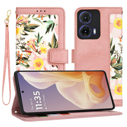 Funda para Motorola Moto G85, Techsuit, FlipCraft, Rosa