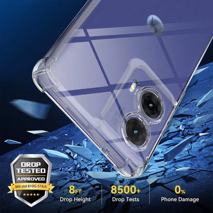 Funda para Motorola Moto G85, Techsuit, Antigolpes Transparente, Transparente