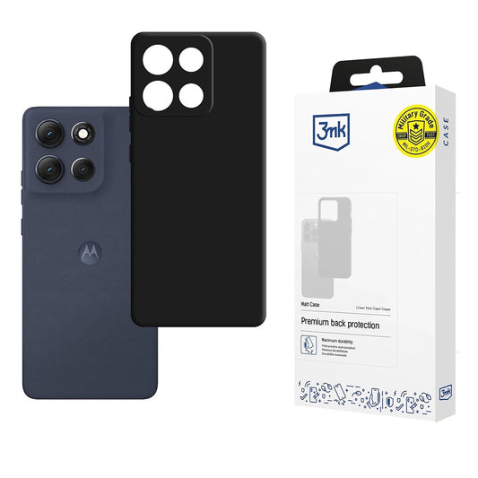 Funda para Motorola Moto G86, 3MK, Negra Mate