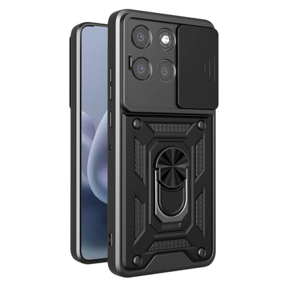 Funda para Motorola Moto G86 Power, Techsuit, CamShield, Negra