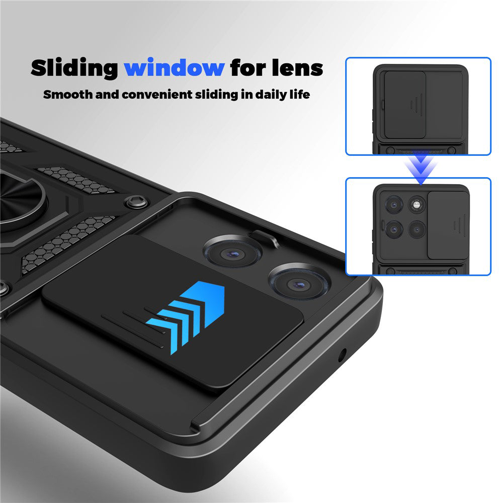 Funda para Motorola Moto G86 Power, Techsuit, CamShield, Negra