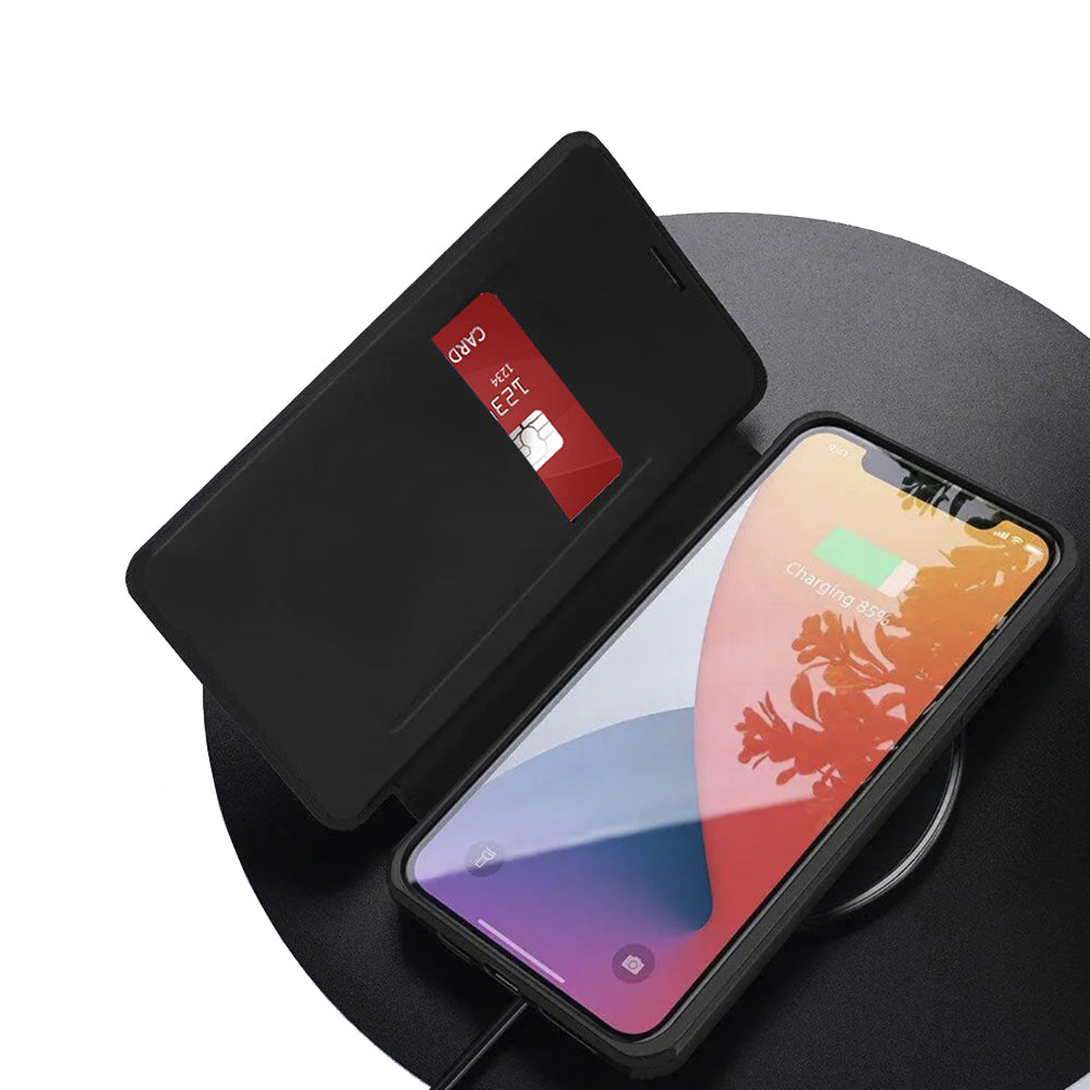 Case for Motorola Moto G86 Power, Techsuit, Magskin Book, Black
