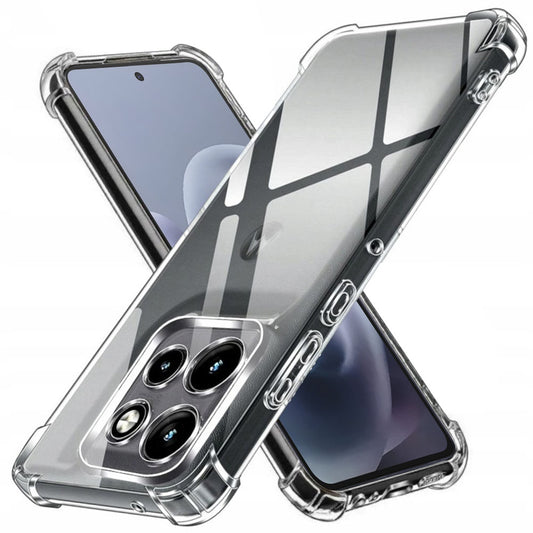Funda para Motorola Moto G86 Power, Techsuit, Antigolpes Transparente, Transparente
