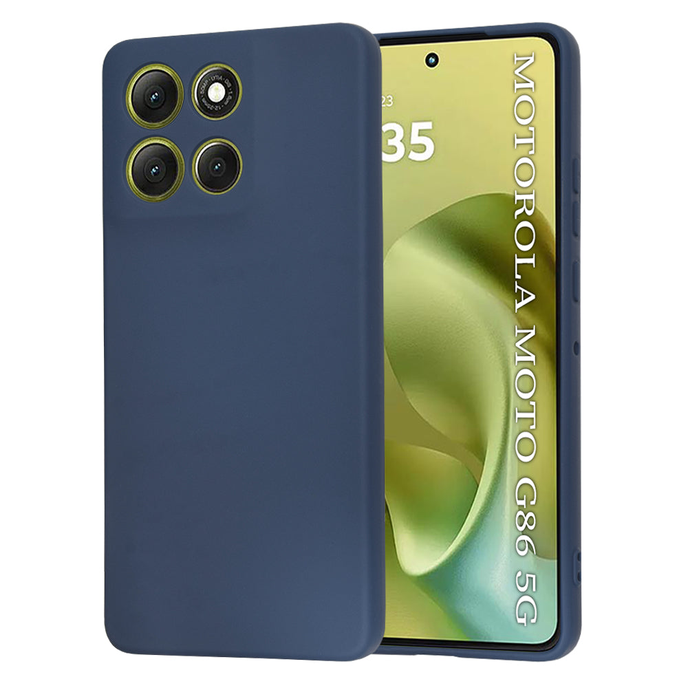 Funda para Motorola Moto G86, Techsuit, SoftFlex, Azul marino