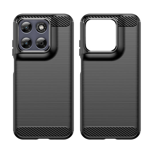 Funda para Motorola Moto G87, Techsuit, Carbono, Negra