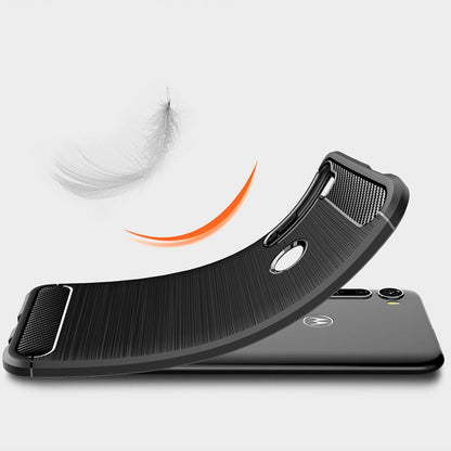 Funda para Motorola One Fusion+, Techsuit, Carbono, Negra