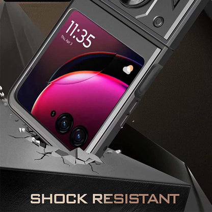 Funda para Motorola Razr 50 Ultra, Techsuit, CamShield, Negra