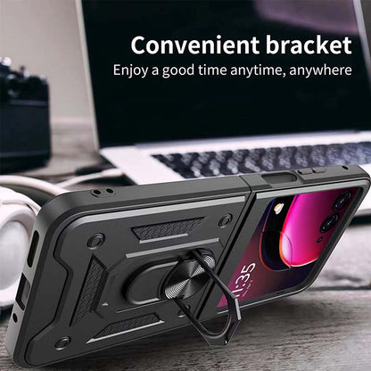 Funda para Motorola Razr 50 Ultra, Techsuit, CamShield, Negra