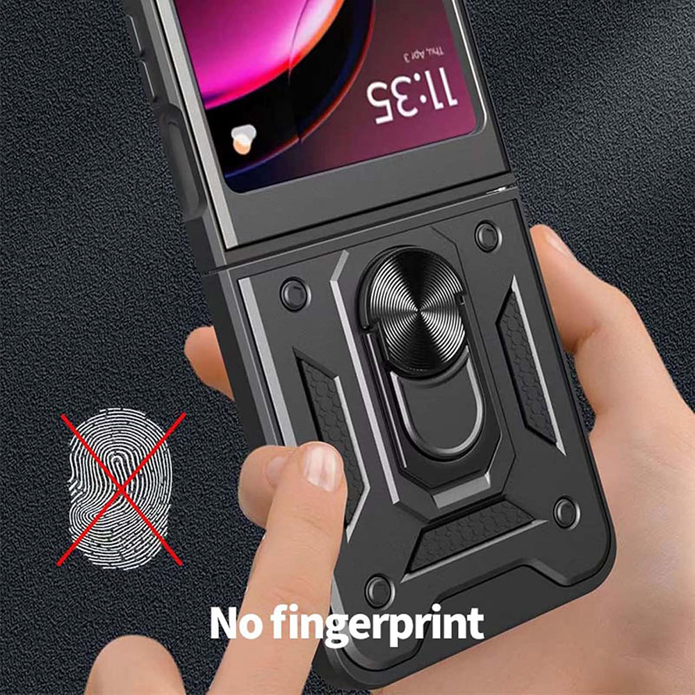 Funda para Motorola Razr 50 Ultra, Techsuit, CamShield, Negra