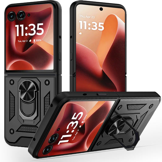 Funda para Motorola Razr 60 Ultra, Techsuit, CamShield, Negra