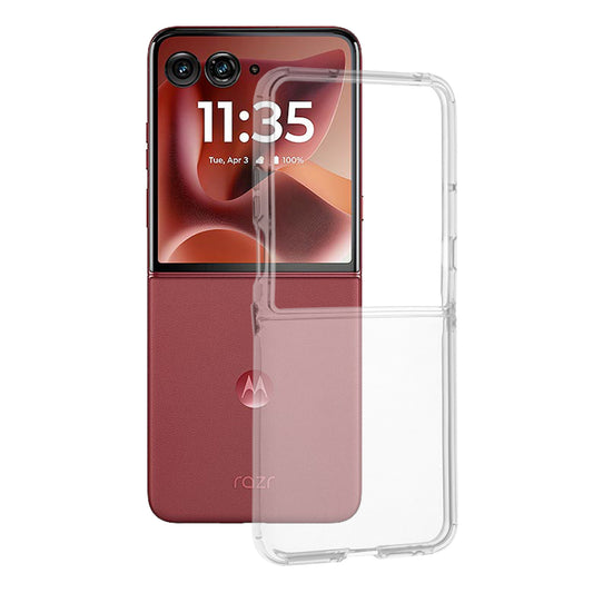 Funda para Motorola Razr 60 Ultra, Techsuit, Clara, Transparente