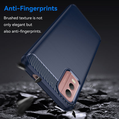 Funda para Nokia C32, Techsuit, Carbono, Azul