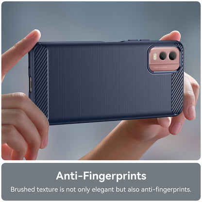 Funda para Nokia C32, Techsuit, Carbono, Azul