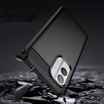 Funda para Nokia X30, Techsuit, Carbono, Negra