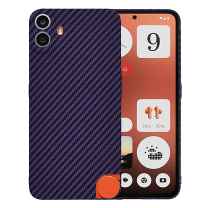 Funda para Nothing CMF Phone 1, Techsuit, Carbonite FiberShell, Morado