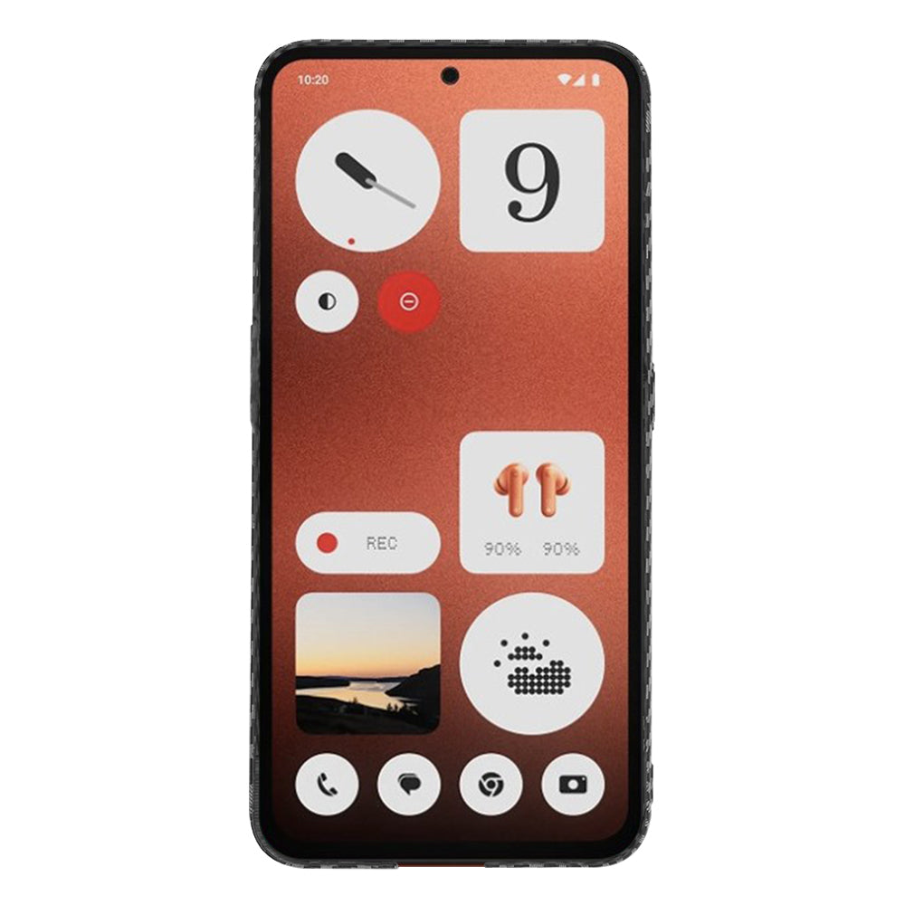 Funda para Nothing CMF Phone 1, Techsuit, Carbonite FiberShell, Negra