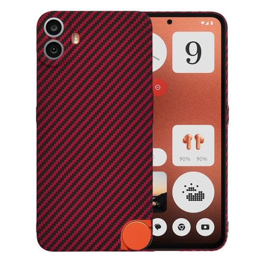 Funda para Nothing CMF Phone 1, Techsuit, Carbonite FiberShell, Roja