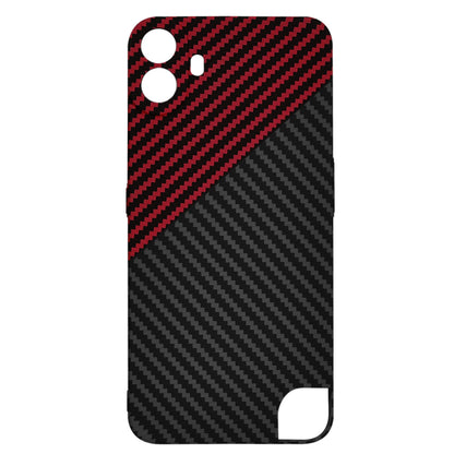 Funda para Nothing CMF Phone 1, Techsuit, Carbonite FiberShell, Negra Roja