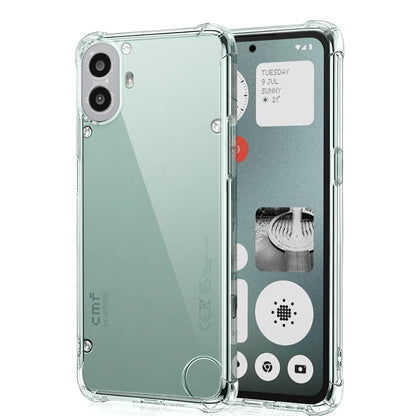 Funda para Nothing CMF Phone 1, Techsuit, Antigolpes Transparente, Transparente