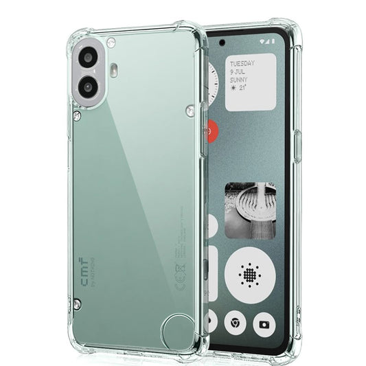 Funda para Nothing CMF Phone 1, Techsuit, Antigolpes Transparente, Transparente