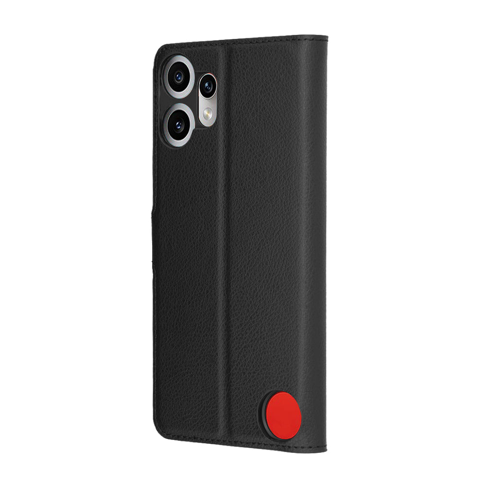Funda para Nothing CMF Phone 2 Pro, Techsuit, Leather Folio, Negra