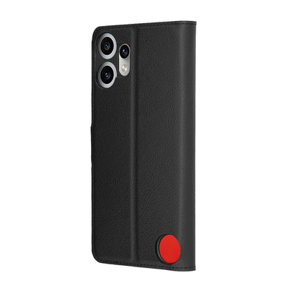 Funda para Nothing CMF Phone 2 Pro, Techsuit, Leather Folio, Negra