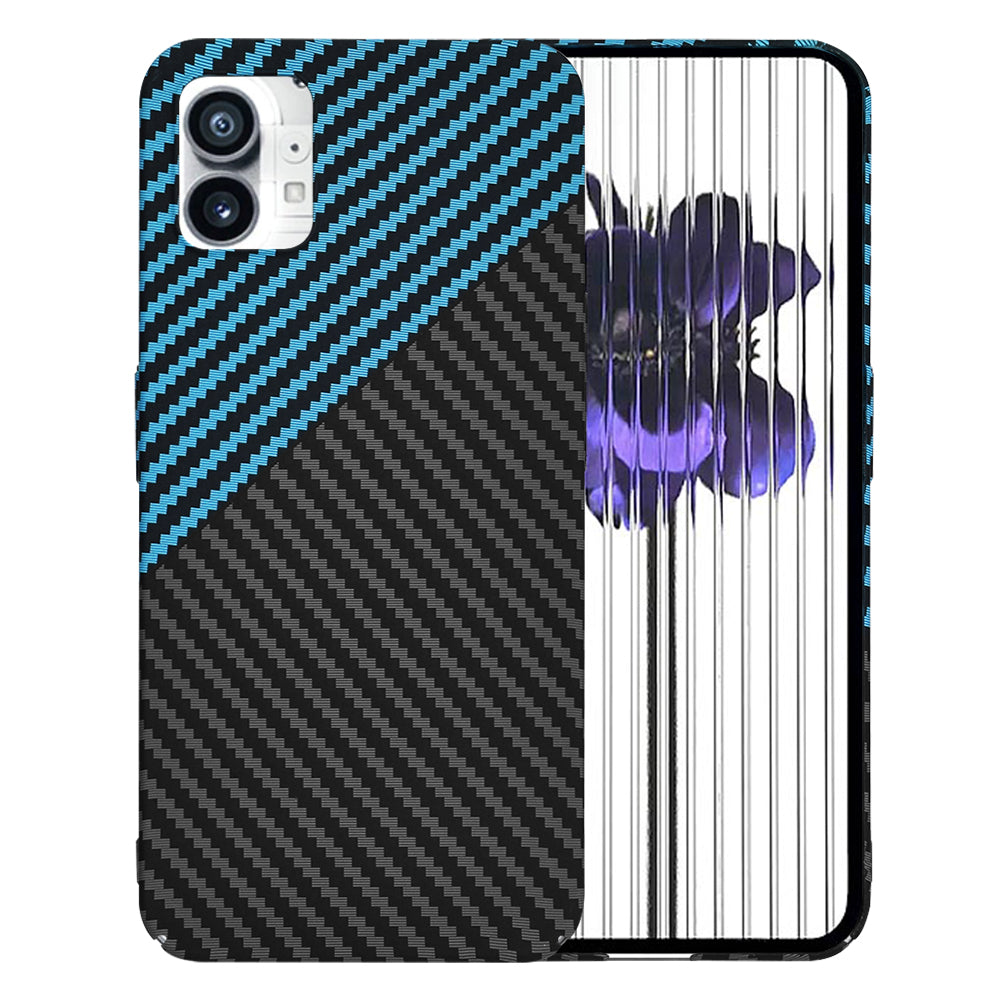Funda para Nothing Phone (1), Techsuit, Carbonite FiberShell, Negra Bleu
