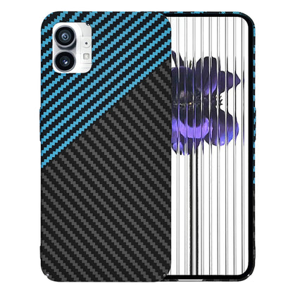 Funda para Nothing Phone (1), Techsuit, Carbonite FiberShell, Negra Bleu
