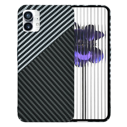 Funda para Nothing Phone (1), Techsuit, Carbonite FiberShell, Negra Gris