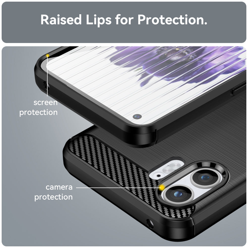 Funda para Nothing Phone (2), Techsuit, Carbono, Negra