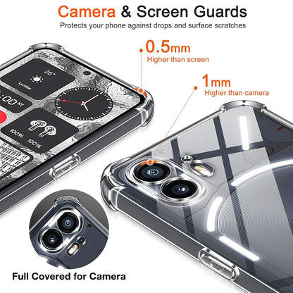 Funda para Nothing Phone (2), Techsuit, Antigolpes Transparente, Transparente