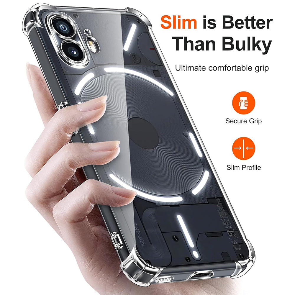 Funda para Nothing Phone (2), Techsuit, Antigolpes Transparente, Transparente