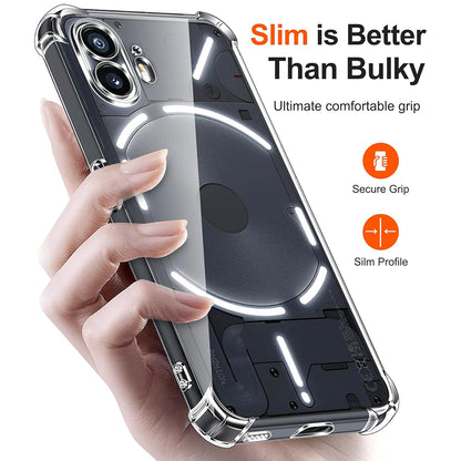 Funda para Nothing Phone (2), Techsuit, Antigolpes Transparente, Transparente