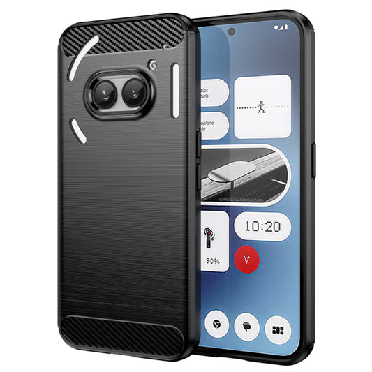 Funda para Nothing Phone (2a) Plus / Phone (2a), Techsuit, Carbono, Negra