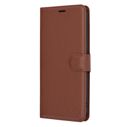 Funda para Nothing Phone (2a) Plus / Phone (2a), Techsuit, Folio de cuero, Marrón