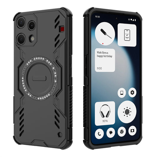 Funda para Nothing Phone (3a) Lite, Techsuit, ArmorMag, Negra