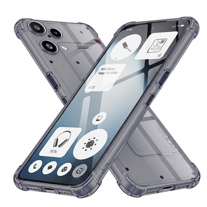 Funda para Nothing Phone (3a) Lite, Techsuit, Shockproof Clear, Negra