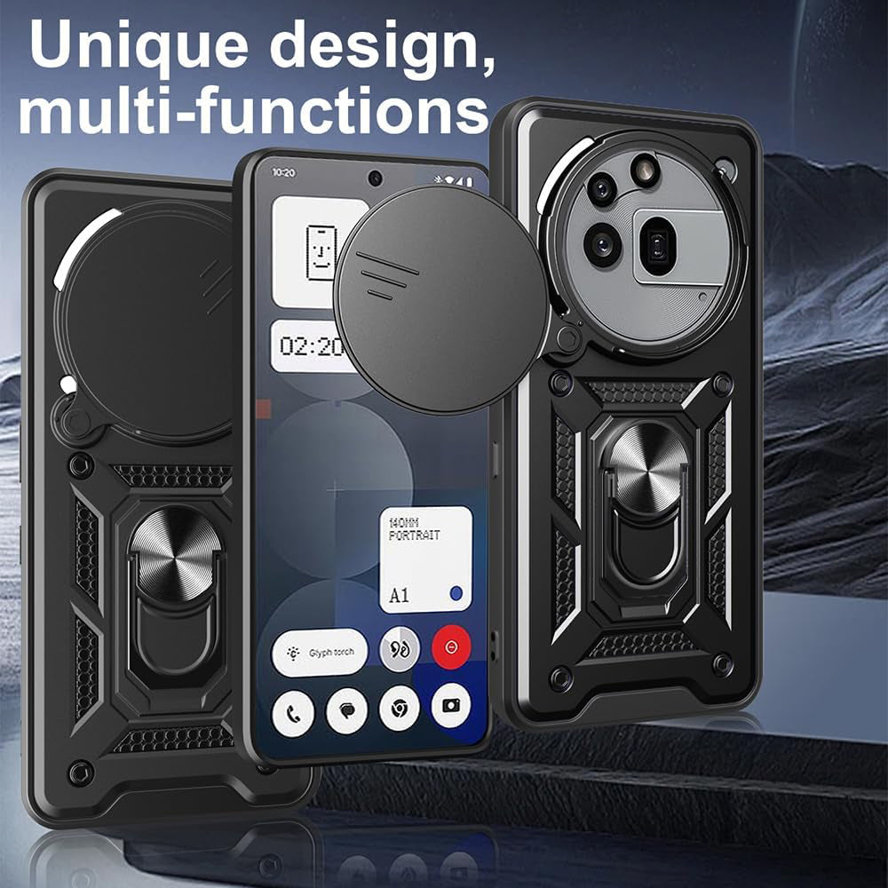 Funda para Nothing Phone (3a) Pro, Techsuit, CamShield, Azul