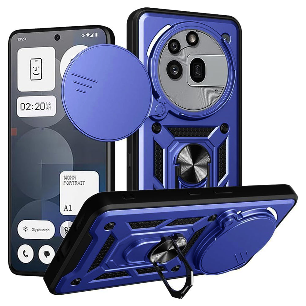 Funda para Nothing Phone (3a) Pro, Techsuit, CamShield, Azul