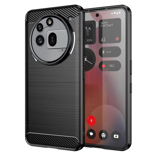 Funda para Nothing Phone (3a) Pro, Techsuit, Carbono, Negra