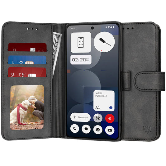 Funda para Nothing Phone (3a) Pro, Techsuit, Diary Book, Negra