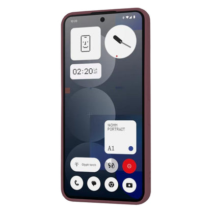Case for Nothing Phone (3a) Pro, Techsuit, SoftFlex, Burgundy