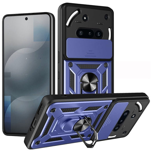 Funda para Nothing Phone (3a), Techsuit, CamShield, Azul