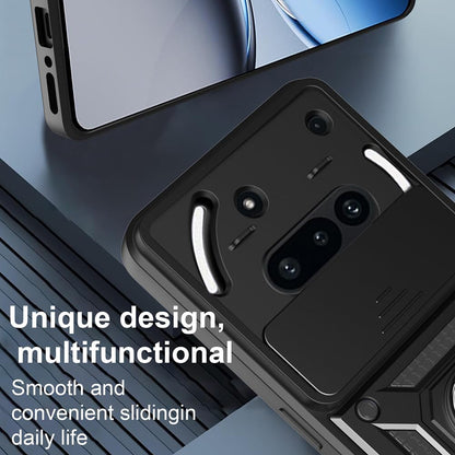 Funda para Nothing Phone (3a), Techsuit, CamShield, Negra